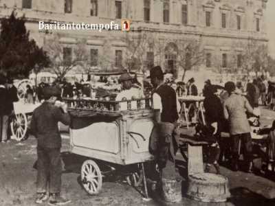 ...o da venditori ambulanti che giravano con i loro carretti 